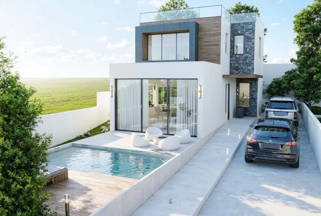 ΠΩΛΕΙΤΑΙ ΥΠΟ ΑΝΕΓΕΡΣΗ ΜΟΝΤΕΡΝΑ ΟΙΚΙΑ ΤΡΙΩΝ ΥΠΝΟΔΩΜΑΤΙΩΝ ΜΕ ΠΙΣΙΝΑ ΣΤΟ ΣΟΥΝΙ – ΛΕΜΕΣΟΣ – ID 002203564